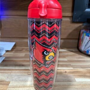 Red and Black Chevron Tumbler Louisville Cardinals